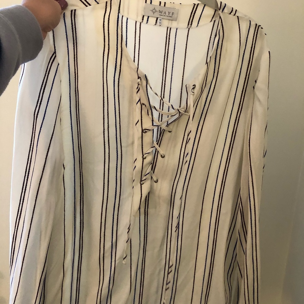Long sleeve boutique blouse